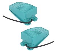 1PCS AC 250V 10A SPDT NO NC Metal Momentary Power Foot Pedal Switch Green TFS-101(30cm Wire)