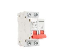 1PCS AC 2P mini circuit breaker short circuit overload 230V-415V 4.5/6KA DIN rail installation breaking capacity 10A 16A 20A 25A 32A(4A)