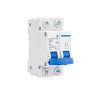 1PCS AC 2P mini circuit breaker short circuit overload 230V-415V 4.5/6KA rail installation breaking capacity 10A 16A 20A 25A 32A 40A(6A)