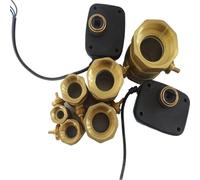 1pcs AC220V 110V 24V DC24V 12V Electric Actuator Motorized Brass Ball Valve 2 Way 3 Wire 2 Control Valve can Replace Solenoid Valve(DN20,AC220V)