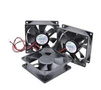 1PCS ACP8025 8cm 80mm Fan 80x80x25mm DC5V 12V 24V 2pin Cooling Fan Suitable for Chassis Power Inverter(5V Sleeve)