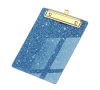 1Pcs Acrylic Glitter Clipboard, Small Writing Board for Office Classroom - A6 Size for Kids Students Teachers Women Artist Office Classroom Use