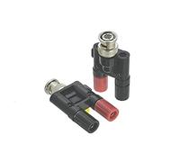 1Pcs Adapter BNC Male Plug To Dual Banana Female Jack RF Connector Coaxial Test Converter(11-50Pcs)
