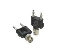 1Pcs Adapter To Banana Male Plug & Female RF Connector Coaxial Test Converter(Dark Grey)