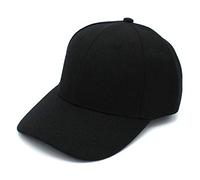 1PCS Adjustable Baseball Cap With Thicken Solid Color Hat Classic Style For Boys Girls Black