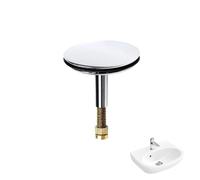 1PCS Adjustable Bath Plug Replacement 43mm Cover Universal Sink Plug Pop Up 8mm Pole Silver Bath Stopper Sink Bathtub Plug Brass Chrome Pop Up Bath Plug Replacement