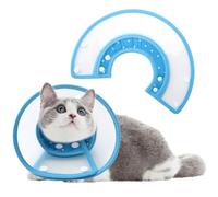 1Pcs Adjustable Cat Cone Collar Soft, Recovery Collars for Dogs and Cats after Surgery, Prevent Cats from Biting the Injured or Surgical Site (Neck girth 15-20cm)