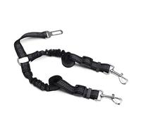 1PCS Adjustable Double Dog Seat Belt with Anti-Shock Bungee, Heavy Duty Reflective Harness for Pet Safety and Travel