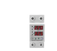 1PCS Adjustable Intelligent Over Current And Under Voltage 63A/80A/100A Din Rail Dual Display Protective Relay(63A)