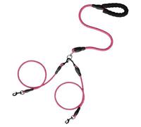 1pcs Adjustable Portable Running Pet Leash with Dual and Reflective Dog Night Handles, Retractable Leash D4I7