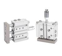 1pcs Adjustable Stroke Tri-rod Pneumatic Cylinder Linear BearingTCLJ12/16/20/25/32/40/50/63 Stroke20/30/40/50/75/100/200S(Stroke40-30mm-S,Bore 63mm)