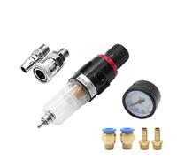 1pcs AFR2000 G1/4 Pneumatic Air Filter Regulator With Pressure Gauge/Flow Control Valve/Air Compressor Drain/Speed Controller(AFR2000-PC 10mm)