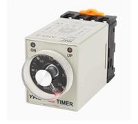 1PCS AH3-2 Time relay 12V/24V/110V220V/380V Delay Timer Time Relay 8Pin with base 1S 3S 6S 10S 30S 60S 3 Meter 6M 60M(ACDC12V,3S)