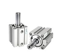 1pcs Air Cylinder SDA Series Pneumatic Compact Cylinder 12 16 20 25 32 40 50 63 80mm Bore to 5 10 15 20 25 30 35 40 45 50mm Stroke(Bore 25mm)