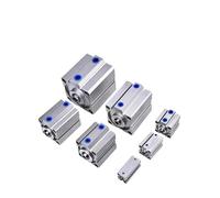 1pcs Air Cylinder SDA Series Pneumatic Compact Type 16 20 25 32 40 50 63mm Bore to 5 10 15 20 25 30 35 40 45 50mm Stroke(Stroke 25mm,Bore 20mm)