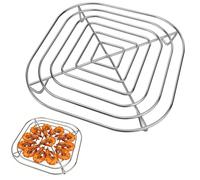 1Pcs Air Fryer Racks, Air Fryer Accessories Fit Versatile Kitchen Baking Shelf for Daily, Stainless Steel Cooking Stand Household Meal Bake Roast Kebab Snack Making