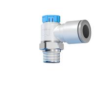 1PCS Air Pneumatic Fitting AS Elbow Type Throttle Speed Control Valve Push Lock Type(AS3211F-03-10SA,1PCS)