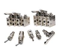 1pcs Air Pneumatic Mechanical Valve TAC2-31V 3P 3S 4V 4P Pneumatic Button Switch Valve(TAC-31P-34T)