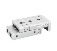 1pcs Air Slide Table MXSL Dual Rod Rail air Pneumatic Cylinder bore 6 8 12 16 20 25mm Stroke 10 30 40 50mm 75mm(MXS25L,20mm Stroke)