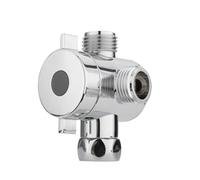 1PCS All-Copper Chrome Shower Head, with Quick Shut-Off Valve, Hose Flow Throttle and Seal(0.6)