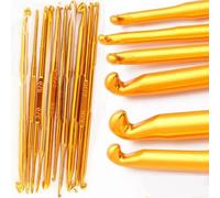 1pcs Alloy Sewing Crochet Double Head Craft Crochets Hook Handmade Woven DIY Yarn Clothing Kniting Needles Tools Beginners (5PCS)