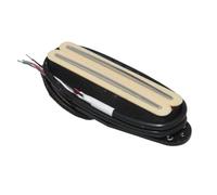 1pcs Alnico 5 Dual Hot Rails Humbucker Pickup Single Coil Black White Yellow Color For ST SQ Electric Guitar Parts (Color : Yellow, Size : 6.2k)