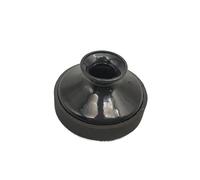 1pcs Alto Saxophone Silencer Woodwind Musical Instrument Accessories Round Light-Weight ABS Mute Dampener For Alto Sax(Black)