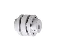 1pcs Aluminium Alloy Double Diaphragm Coupling D56-L63 for Stepper Motors - Zero Clearance, High Torque, Flexible Connector(12x14mm)