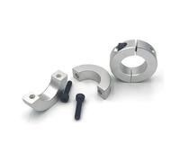 1Pcs Aluminum Alloy Fixed Locking Limit Ring - Double Split Shaft Collar for 6-20mm Diameter with Screws(16mm)