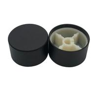 1pcs Aluminum Alloy Potentiometer Control Volume Audio Switch Knob Cap for 6mm 30x17mm(D*H),Black D-axis