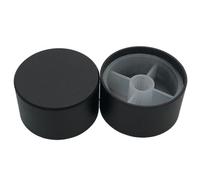 1pcs Aluminum Alloy Potentiometer Control Volume Audio Switch Knob Cap for 6mm 30x17mm(D*H),Black Flower Shaft