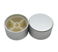 1pcs Aluminum Alloy Potentiometer Control Volume Audio Switch Knob Cap for 6mm 30x17mm(D*H),silver D-axis