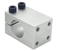 1PCS Aluminum Alloy Shaft Fixing Bracket Pillar Clamp with Threaded Parallel Guide Support Pipe Bearing Housing(25mm)