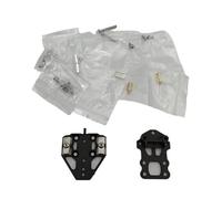 1pcs Aluminum CNC Metal CNC Tap Hardware Kit Silver/black Anodized For MGN9H Micron + For Salad Fork FOR Vo-ron 0.2 3D Printer(Black1)