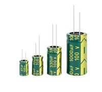 1pcs aluminum electrolytic capacitor 100V 47UF 100UF 220UF 470UF 1000UF high frequency low capacitor DIY 2000 hours long life(100V470UF 2PCS)