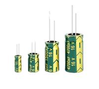 1PCS aluminum electrolytic capacitor 16V 100UF 220UF 470UF 680UF 1000UF high frequency low capacitor DIY 2000 hours long life(16V470UF 10PCS)