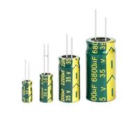 1PCS aluminum electrolytic capacitor 35V 47UF 100UF 220UF 330UF 470UF 3300UF high frequency low capacitor DIY 2000 hours long life(35V680UF-2-5PCS)