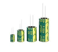 1pcs aluminum electrolytic capacitor 400V 2.2UF 4.7UF 6.8UF 10UF 15UF high frequency low capacitor DIY 2000 hours long life(400V100UF-2-2PCS)