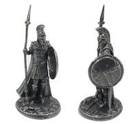 1pcs Ancient Spartan Rome Soliders Figurines Miniatures Vintage Metal Soldiers Model Statue Desktop Ornament Gift