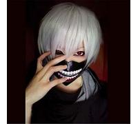 1PCS Anime/Movie Tokyo Ghoul Kaneki Ken Cosplay Wigs Halloween Party Stage Hair High Quality Silver White