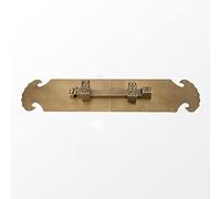 1pcs Antique Brass Barrel Bolt Latch - Durable Slide Lock for Doors, Cabinets, and Windows -with Brushed Finish(46cm)