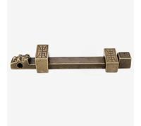 1pcs Antique Brass Barrel Bolt Latch - Durable Slide Lock for Doors, Cabinets, and Windows -with Brushed Finish(21.3cm)
