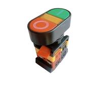 1PCS APBB-22&25N Self Reset Start-stop Double Pushbuttons Switch NO NC With LED Lamp 22mm(AC220V)