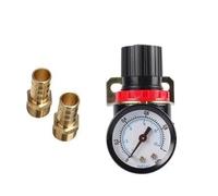 1PCS AR2000 1/4'' Air Pressure Regulator Control Compressor Pump Gas Regulating Treatment Units(AR2000 w Brass 10mm)