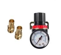 1PCS AR2000 1/4'' Air Pressure Regulator Control Compressor Pump Gas Regulating Treatment Units(AR2000 w Brass 8mm)