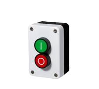 1PCS arrow sign indicates start-stop self-instantaneous waterproof button box switch emergency stop industrial handheld control box(2-02)