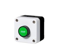 1PCS arrow sign indicates start-stop self-instantaneous waterproof button box switch emergency stop industrial handheld control box(1 start)
