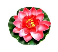 1PCS Artificial Flowers Floating Foam Water Lily Fish Pond Tank Decor Fake O6P1 Flower Pool Decoration Garden Plant