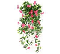 1Pcs Artificial Hanging Flowers Realistic Simulation Faux Trailing Plants Artificial Vine Morning Glories for Wall Home Room,Decor For Outside Garden Wedding Porch Decoration