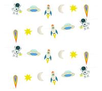 1Pcs Astronaut Garland Banner, Hanging Paper Garland Space Theme Party Decorations, Cute Galaxy Rocket Astronaut Hanging Banner Outer Space Bunting for Kids Bedroom Birthday Party Decor Supplies